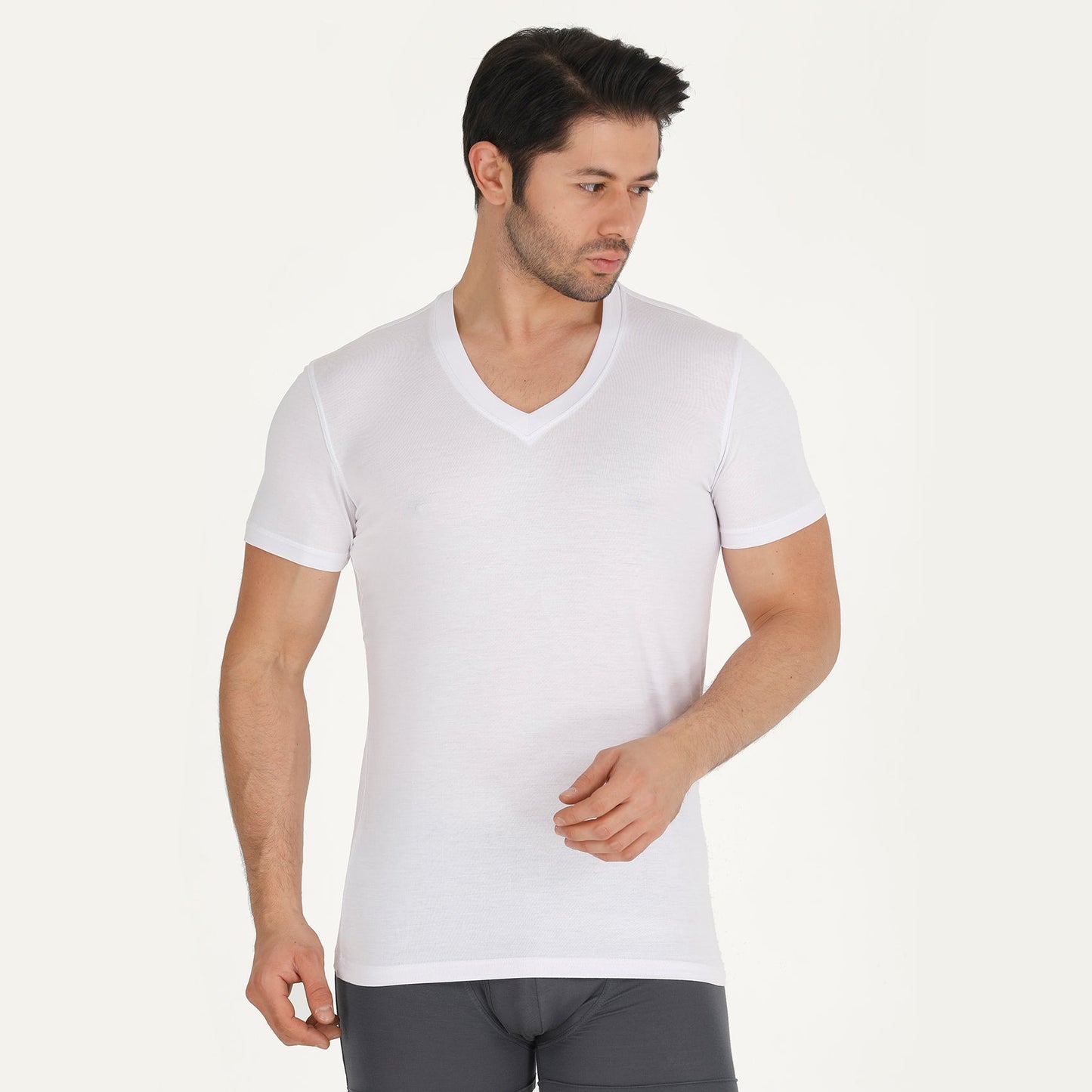 Men's Bamboo V-Neck Undershirt (3 Pack)