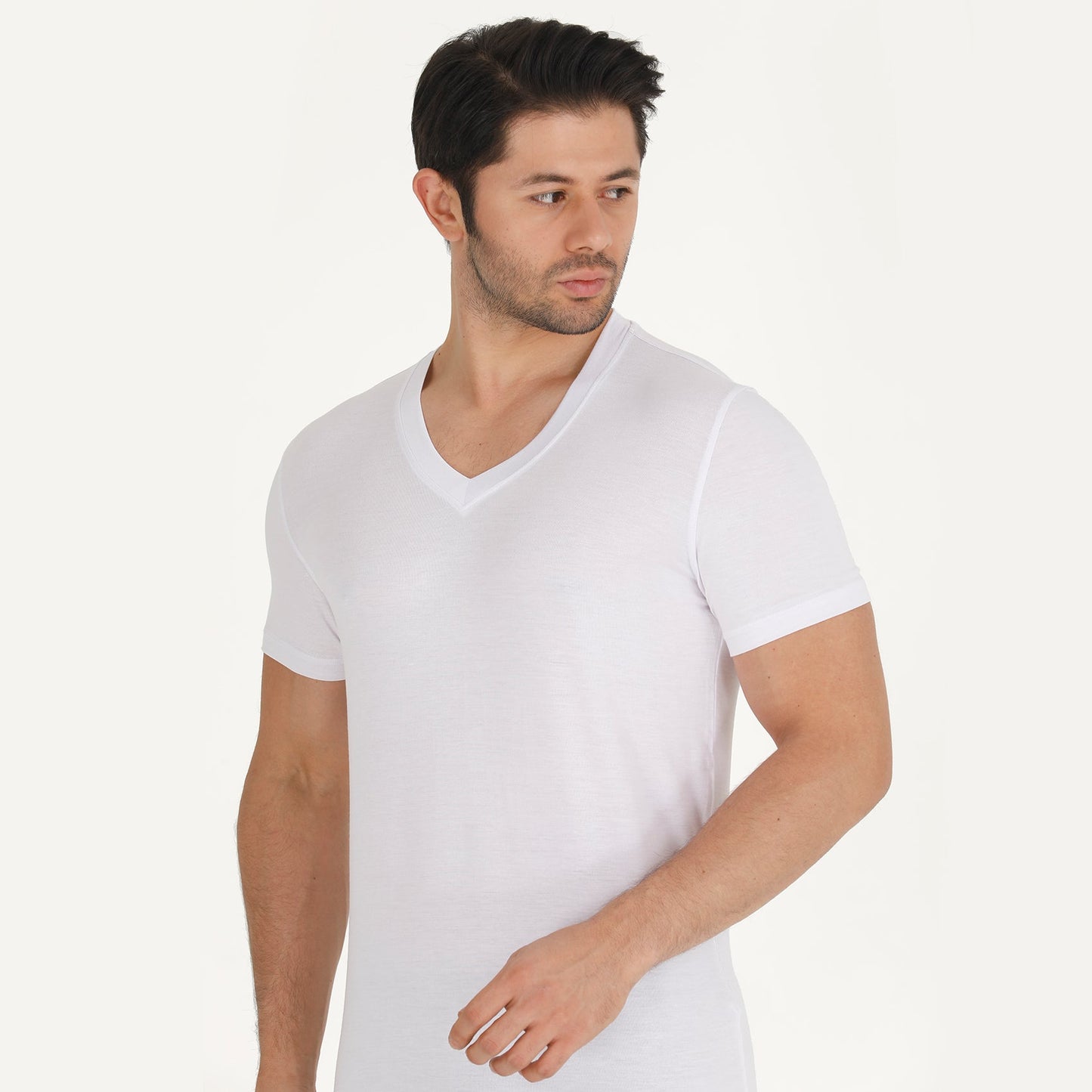 Men's Bamboo V-Neck Undershirt (3 Pack)