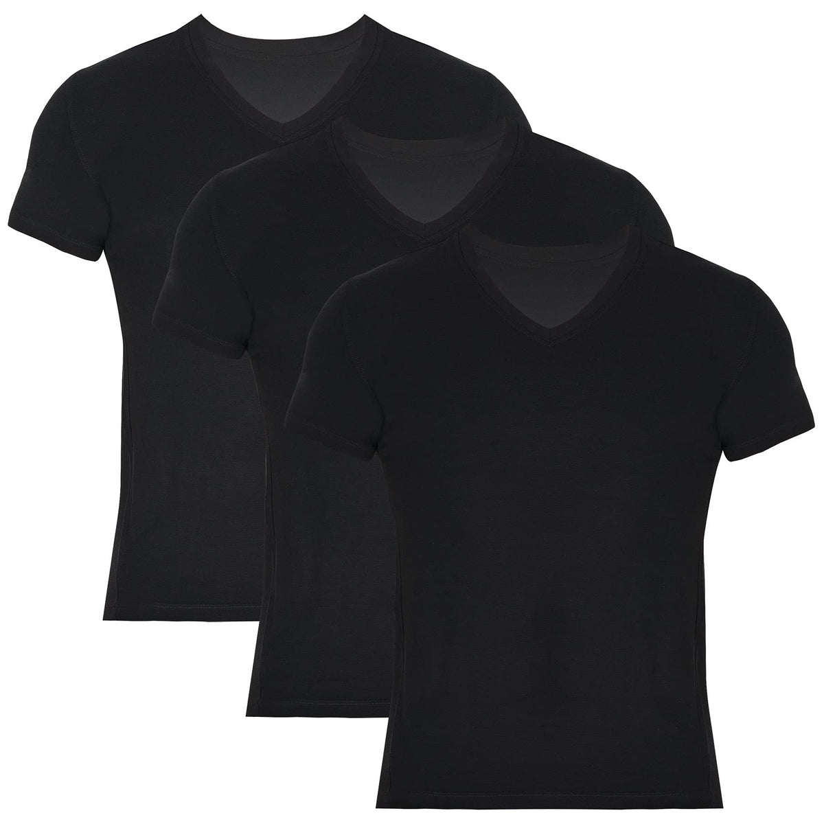 Men's Bamboo V-Neck Undershirt (3 Pack)