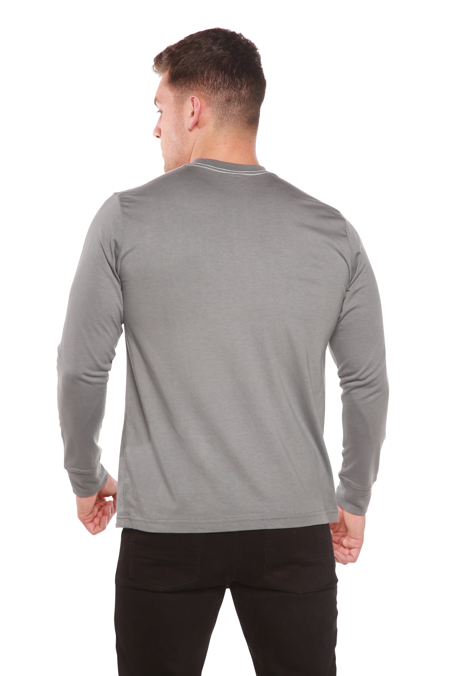 Men's Bamboo Viscose/Organic Cotton Long Sleeve T-Shirt