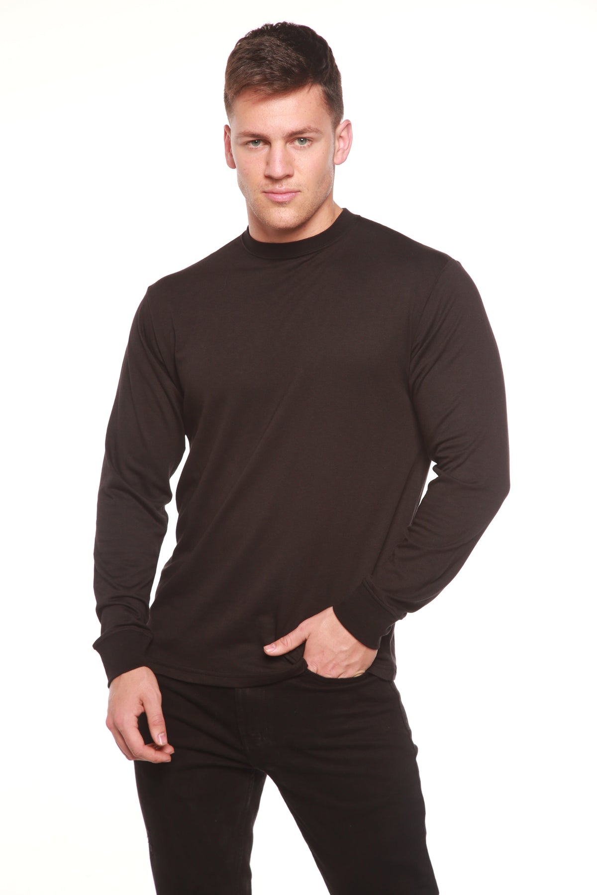 Men's Bamboo Viscose/Organic Cotton Long Sleeve T-Shirt